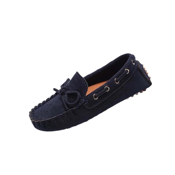 ZACPNCV Girls Bow Flats Soft Sole Loafers Slip On Princess Moccasins for Toddler Little Kids Casual