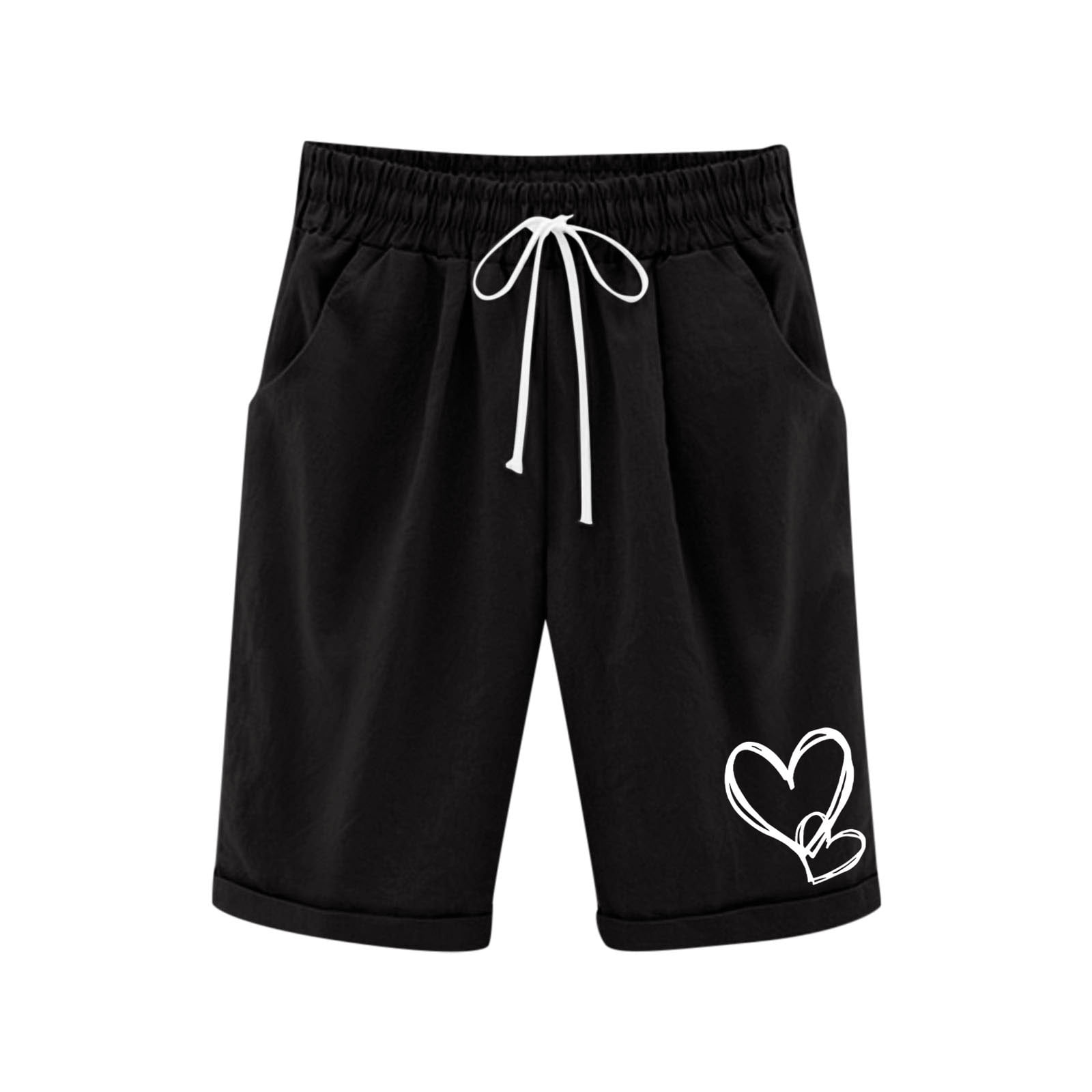 ZACPNCV Girls Casual Bermuda Shorts Kids Knee Length High Waisted