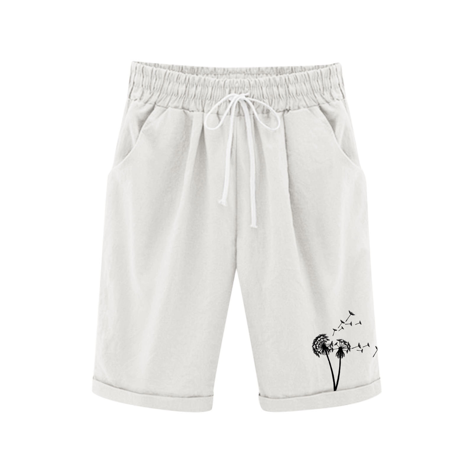 ZACPNCV Girls Casual Bermuda Shorts Kids Knee Length High Waisted