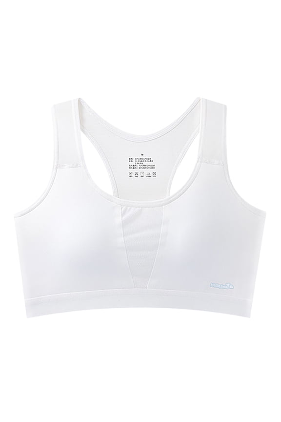 Girls Comfort Training Bra Teens Thin Padding Breathable Soft Stretchy Wirefree Pullover Style for Girls