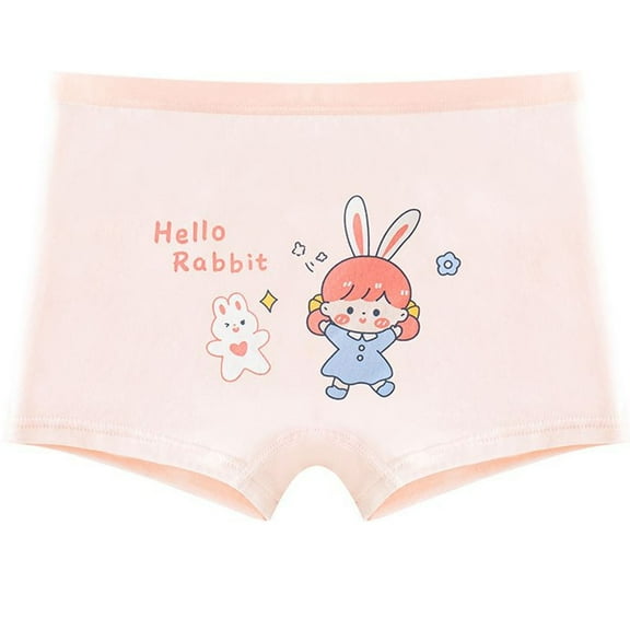 ZACPNCV Girls Cotton Underwear Soft Boy Shorts Kids Boxer Briefs Panties Pink 11-12 Years