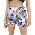 thumbnail image 1 of ZACPNCV Girls Dance Short for Gymnastics Athletic Shorts Sparkle Glitter Tumbling Bottoms Multicolor 3-4 Years, 1 of 4