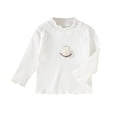 thumbnail image 1 of ZACPNCV Girls Fall Shirts Long Sleeve Lace Knit Tops White 12-18 Months, 1 of 5