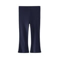 thumbnail image 1 of ZACPNCV Girls Flare Leggings Casual Bootcut Pants Butterfly Pattern Kids Bell Bottoms Yoga Dance Trousers Dark Blue 3-4 Years, 1 of 5