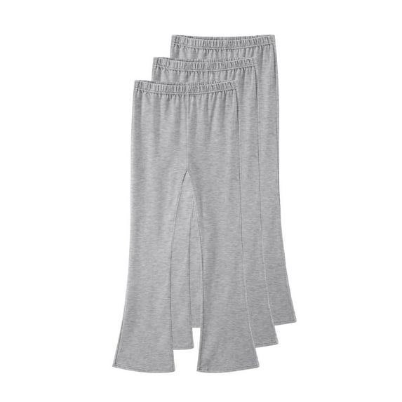 ZACPNCV Girls Flare Leggings Toddler Cotton Long Bottom Pants Gray 3-4 Years