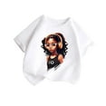 thumbnail image 1 of ZACPNCV Girls Graphic Tees Short Sleeve Crewneck Oversized T Shirts Summer Clothes for Girls White 4-6 Years, 1 of 6