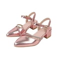 thumbnail image 1 of ZACPNCV Girls High Heel Sandals Rhinestone Sparkly Dress Heels for Wedding Party Pageant, 1 of 6