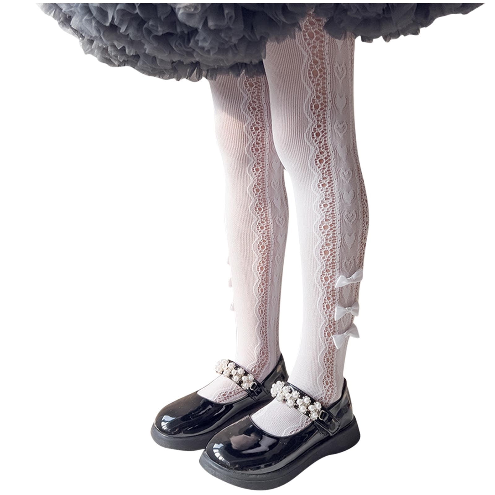 ♡ hyks04♡ ZACPNCV Girls Lace Tights Kids Sheer Fishnet Stockings