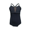 thumbnail image 1 of ZACPNCV Girls Leotard Camisole Adjustable Strap Ballet Gymnastic Front Lined Black 12-13 Years, 1 of 5