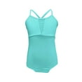 thumbnail image 1 of ZACPNCV Girls Leotard Camisole Adjustable Strap Ballet Gymnastic Front Lined Mint Green 3-4 Years, 1 of 5