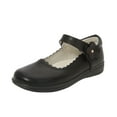 thumbnail image 1 of ZACPNCV Girls Mary Jane Ballerina Flats Ballet Dress Shoes for Wedding Party School for Toddler Black 7-8 Years, 1 of 8