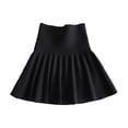 thumbnail image 1 of ZACPNCV Girls Metallic Skater Skort Kids High Waisted Shiny Dance Scooter Skirt Black 8-9 Years, 1 of 5