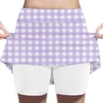 thumbnail image 1 of ZACPNCV Girls Plaid Skorts Elastic High Waist A-Line Tennis Skirt with Shorts Kids Checkered Gingham Casual A-Line Athletic Skirt 2-3 Years, 1 of 6