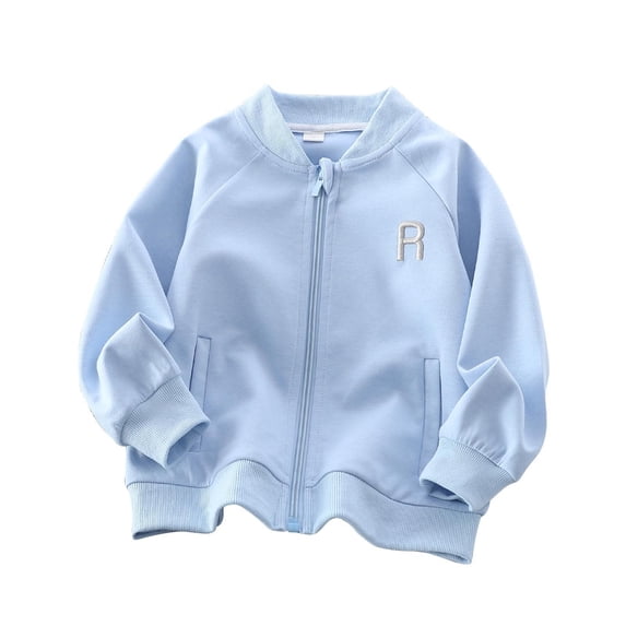 ZACPNCV Girls Rain Jacket Waterproof Hooded Windbreaker Kids Windproof Jackets Raincoats Blue 3-4 Years