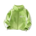 thumbnail image 1 of ZACPNCV Girls Rain Jacket Waterproof Hooded Windbreaker Kids Windproof Jackets Raincoats Green 2-3 Years, 1 of 6
