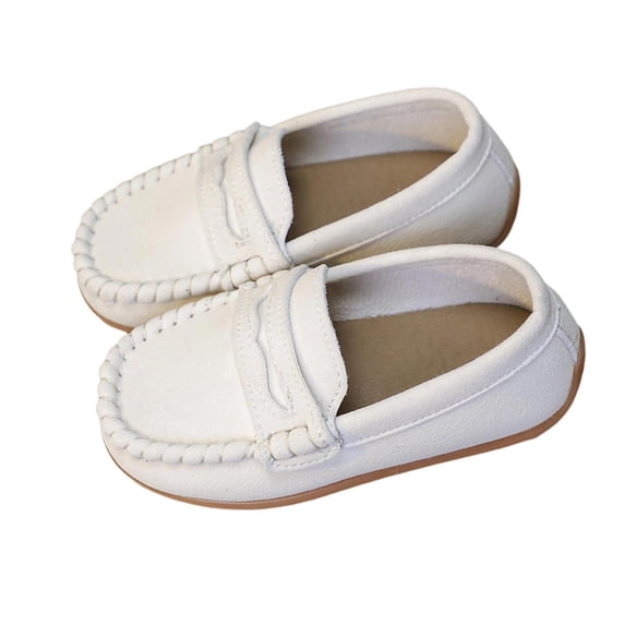 ZACPNCV Girls Retro Loafers Slip On Flat Soft Sole Comfort Casual Shoes All Season