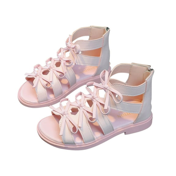 ZACPNCV Girls Sandals Little Girls Kids Summer Shoes Toddler Sandals Pink 5.5-6 Years