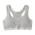 thumbnail image 1 of ZACPNCV Girls Seamless Training Bra Crop Sports Bra Pack Gray 7-11 Years, 1 of 9