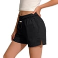 thumbnail image 1 of ZACPNCV Girls Shorts Elastic Waist Teens Loose Casual Pull on Youth Summer Shorts with Pockets for Kids Black 12-18 Months, 1 of 5
