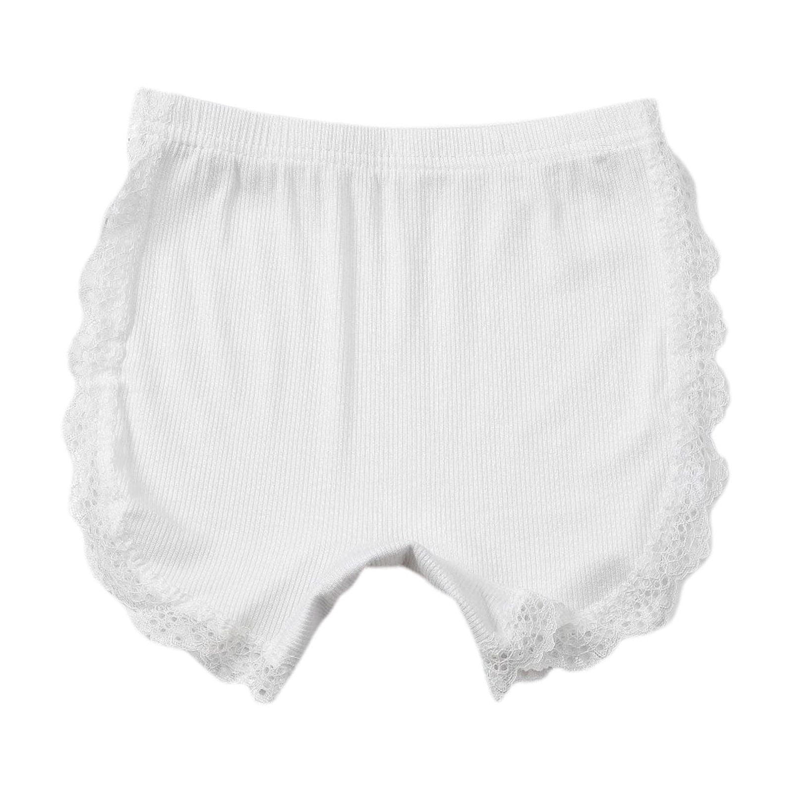 ZACPNCV Girls Shorts Panties Kids Toddler Cute Ruffle Lace Underwear ...