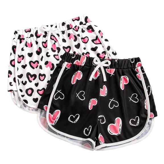 ZACPNCV Girls Shorts Pants Casual Linen Cotton Shorts for Toddler Girls Kids Summer Clothes Pink 8-9 Years