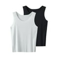 thumbnail image 1 of ZACPNCV Girls Tank Tops Kids Toddler Solid Sleeveless Undershirt Girls Dance Tops Cotton Basic Undershirts Athletic T-Shirts Black 2-3 Years, 1 of 6