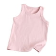 thumbnail image 1 of ZACPNCV Girls Tank Tops Sleeveless Racerback Athletic Shirts Cotton Dance Outfit Workout Tops Pink 10-11 Years, 1 of 6
