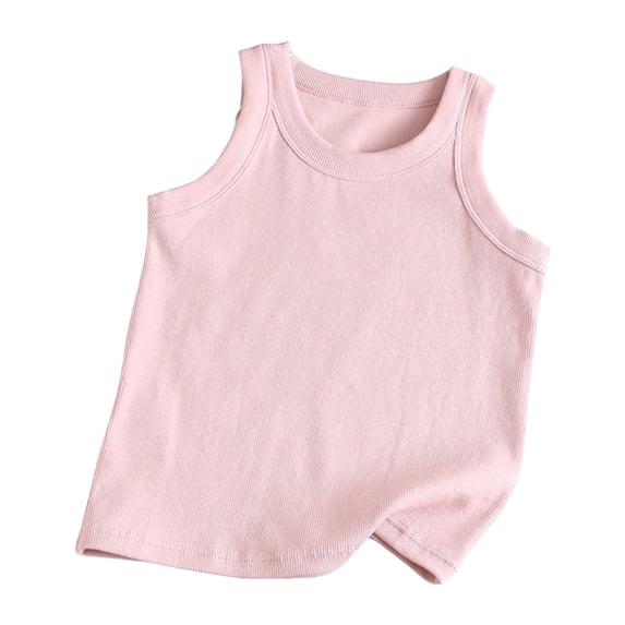 ZACPNCV Girls Tank Tops Sleeveless Racerback Athletic Shirts Cotton Dance Outfit Workout Tops Pink 10-11 Years