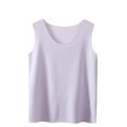 thumbnail image 1 of ZACPNCV Girls Tank Tops Sleeveless Racerback Athletic Shirts Cotton Dance Outfit Workout Tops Purple 9-10 Years, 1 of 8