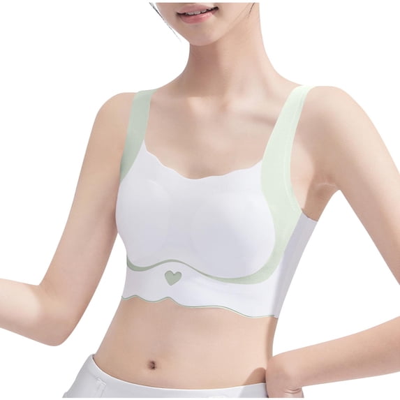 ZACPNCV Girls Teen Training Bra 12-15 Years Old No Show Wirefree Padding Built In Bra Daily Comfort