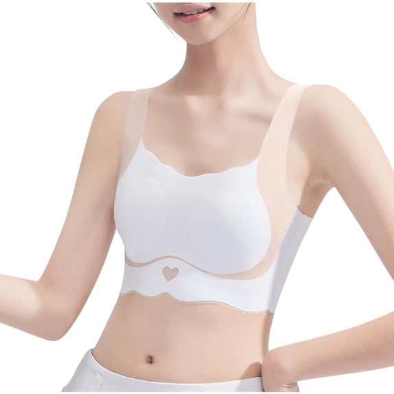 ZACPNCV Girls Teen Training Bra 12-15 Years Old No Show Wirefree Padding Built In Bra Daily Comfort
