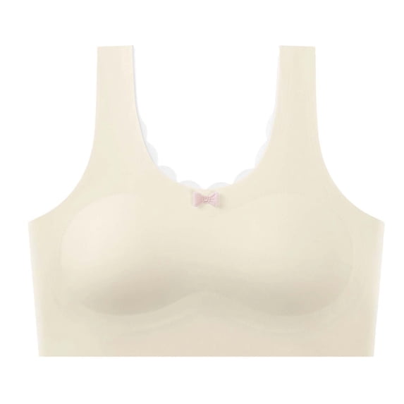 ZACPNCV Girls Training Bra 12-15 Years Old Thin Lightly Padded Soft Stretchy Breathable Comfort Teen Everyday Wear