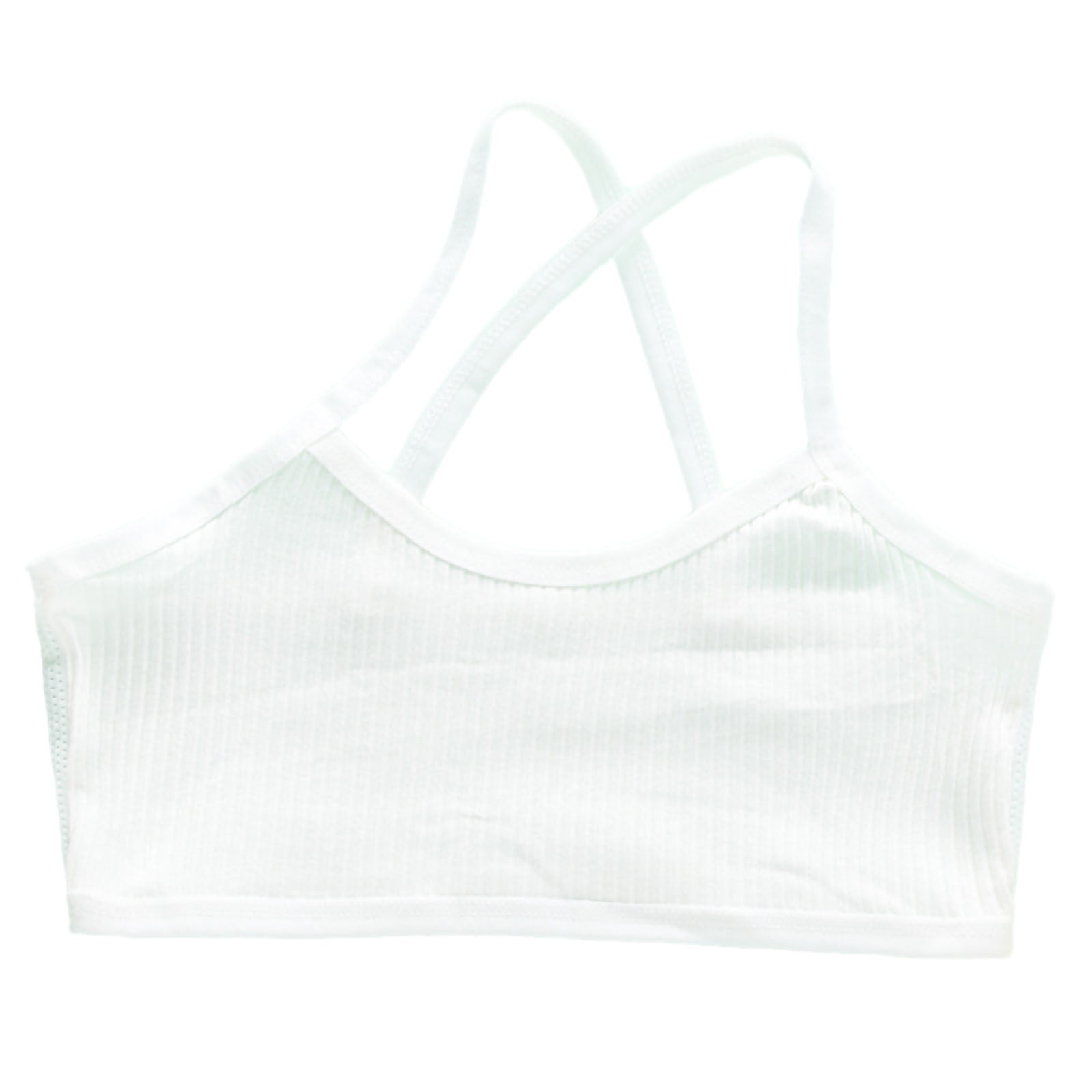 Training Bras For Girl's Seamless Foam Bra Cotton Crop Bralette Camisole Pack Of 4