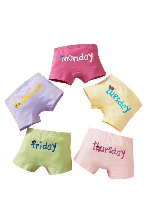 Girls Underwear Cotton Girls Boxer Briefs Comfort Breathable Little Girl Shorts Briefs (Pack of 5) Pink 8-10 Years