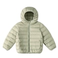 thumbnail image 1 of ZACPNCV Girls' Water- Long Puffer Jacket Winter Coat with Faux Fur-Lined Hood Green 9-10 Years, 1 of 7