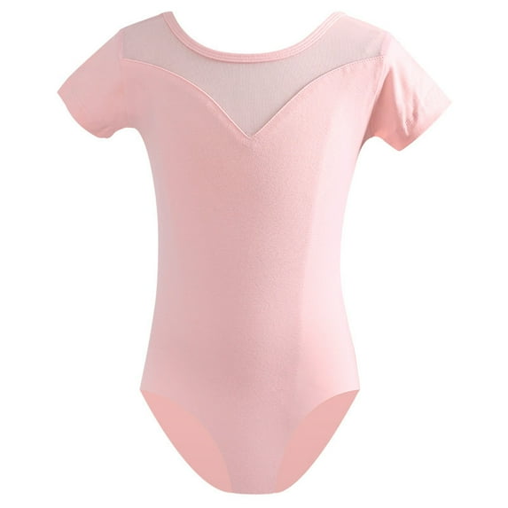 ZACPNCV Gymnastics Leotards for Girls Toddler Ballet Dance Leotard Gymnastics Pink 5-6 Years