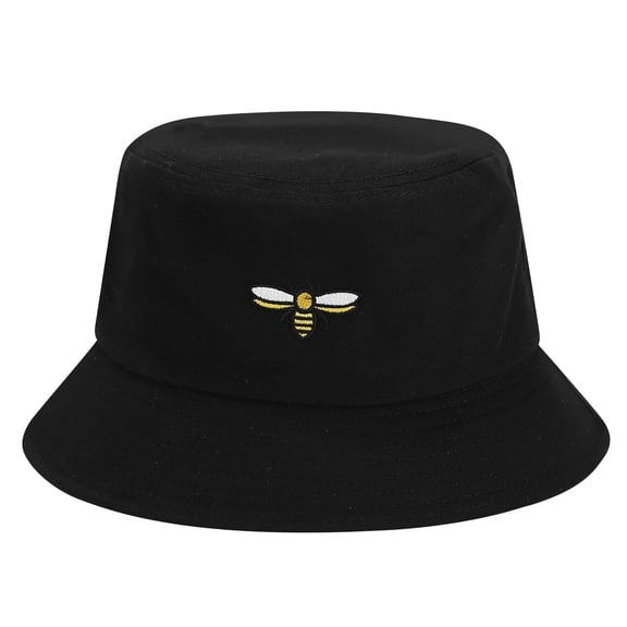 ZACPNCV Hawaii Summer Men's and Women's Plam Heart Printed Tourist Fisherman's Hat Outdoor Sunshade Hats Caps Black Free Size