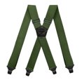 thumbnail image 1 of Lovskoo Heavy Duty Clip On Suspenders for Men Elastic Braces with 4 Strong Metal Clips 1.5 Inch Width X Back Style Formal Wear, 1 of 2
