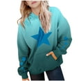 thumbnail image 1 of ZACPNCV Hoodies for Teen Girls Cute Trendy Youth Long Sleeve Oversized Hooded Sweatshirts Tween Tops Winter Preppy Clothes Mint Green 13-14 Years, 1 of 8