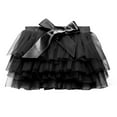 thumbnail image 1 of ZACPNCV Infant Baby Girl Tutu Skirt Toddler Girls Solid Color Tulle Skirts Birthday Outfits with Headband Black 1-2 Years, 1 of 3