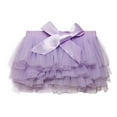 thumbnail image 1 of ZACPNCV Infant Baby Girl Tutu Skirt Toddler Girls Solid Color Tulle Skirts Birthday Outfits with Headband Purple 2-3 Years, 1 of 3