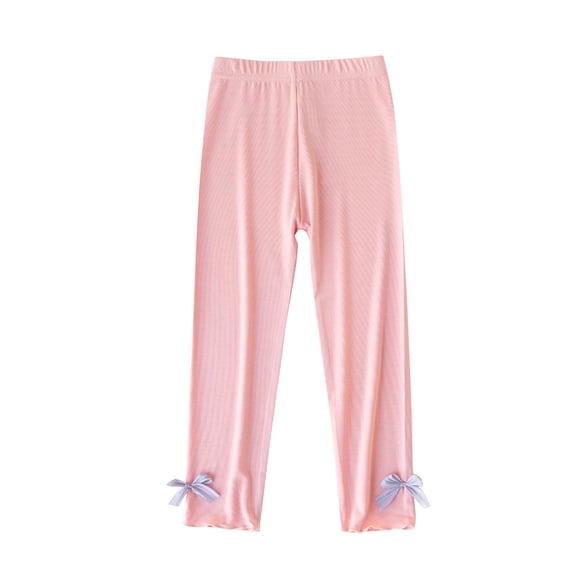 ZACPNCV Kid Girls Candy Color Leggings Solid Color Leggings Casual Yoga Pants Tights Trousers Pink 12-13 Years