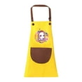 thumbnail image 1 of ZACPNCV Kids Apron Adjustable Children Chef Art Smock with Pocket for Girl Boy Activity Yellow 9-11 Years, 1 of 4