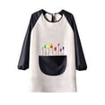 thumbnail image 1 of ZACPNCV Kids Art Smock Waterproof Painting Apron Long Sleeves Artist Smocks White 6-8 Years, 1 of 4