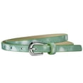 thumbnail image 1 of ZACPNCV Kids Belt for Girls Durable PU Leather Belt Metal Buckle Heart Circle Hole Youth Toddler Belt for Uniform Casual Green Free Size, 1 of 3