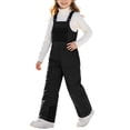 thumbnail image 1 of ZACPNCV Kids Boys Girls Snow Bib Overalls Pants Windproof Waterproof Ski Pants Adjustable Suspender Snowboarding Pants Thermal Winter Snow Suit Trousers with Multi-Zip Pockets 10-11Years Black, 1 of 9