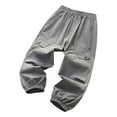 thumbnail image 1 of ZACPNCV Kids Boys Jogger Sweatpants Casual Pull-On Lightweight Pants Elastic Waist Trousers with Pockets Dark Gray 14-16 Years, 1 of 4
