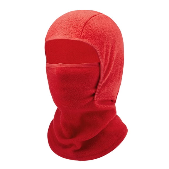 ZACPNCV Kids Fleece Balaclava Ski Mask Face Mask Neck Warmer for Boys Girls Windproof Face Cover for Cold Weather Skiing Cycling Red 5-12 Years
