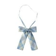 thumbnail image 1 of ZACPNCV Kids Plaid Bow Ties Elastic Pretied Colorful Bow Tie for Uniform Blue Free Size, 1 of 3