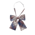 thumbnail image 1 of ZACPNCV Kids Plaid Tie Uniform Pre-Tied BowKnot Cute Stylish Colorful Bow Ties Brown Free Size, 1 of 1